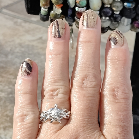 4-Band TURTLE Puzzle Ring, 925 Sterling Silver - Picture 11 of 11